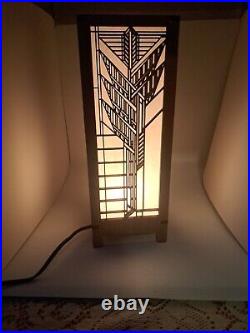 Frank Lloyd Wright Collection Sumac Design Wood Light Box Lamp From Dana House
