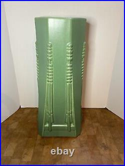Frank Lloyd Wright Collection Sumac Vase Green Monumental 13.25 Tall Art Deco