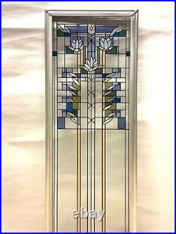 Frank Lloyd Wright Collection Waterlilies Stained Art Glass Panel Display