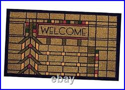 Frank Lloyd Wright Colored Darwin D. Martin House Welcome Doormat
