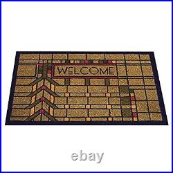 Frank Lloyd Wright Colored Darwin D. Martin House Welcome Doormat
