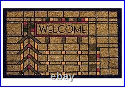 Frank Lloyd Wright Colored Darwin D. Martin House Welcome Doormat