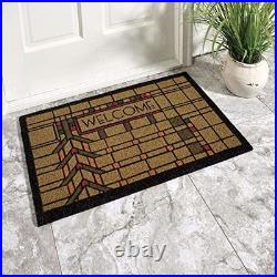 Frank Lloyd Wright Colored Darwin D. Martin House Welcome Doormat