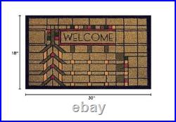 Frank Lloyd Wright Colored Darwin D. Martin House Welcome Doormat