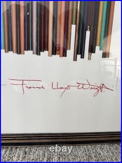 Frank Lloyd Wright Colored Pencils Framed Poster Print