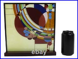 Frank Lloyd Wright Colorful March Balloons Stained Glass Wall Or Desktop Plaque