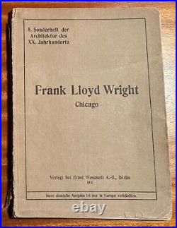 Frank Lloyd Wright Companion Book to Wasmuth Portfolio, Berlin, 1911