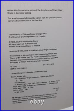 Frank Lloyd Wright Companion Storrer University of Chicago 2006 Revised