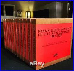 Frank Lloyd Wright Complete 12 Vol. MONOGRAPH Collection Near Mint Condition