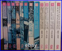 Frank Lloyd Wright Complete Works Full 12 Volume Set Architecture Monograph Fine