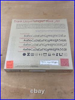 Frank Lloyd Wright Computer Font Set Floppy Disk. SEALED for Mac. 1999. RARE
