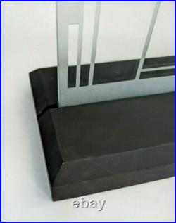 Frank Lloyd Wright Coonley Etched Glass Desktop Table Top Mid Century