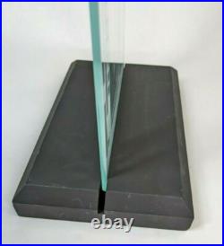 Frank Lloyd Wright Coonley Etched Glass Desktop Table Top Mid Century