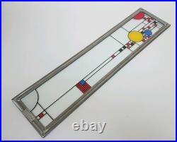 Frank Lloyd Wright Coonley Playhouse Parade Stained Glass Panel Vintage