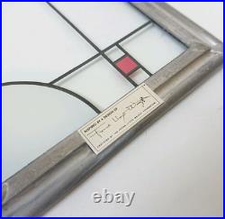 Frank Lloyd Wright Coonley Playhouse Parade Stained Glass Panel Vintage