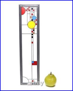 Frank Lloyd Wright Coonley Playhouse Parade Stained Glass Panel Vintage Interior