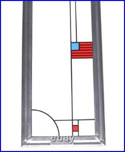 Frank Lloyd Wright Coonley Playhouse Parade Stained Glass Panel Vintage Interior