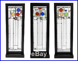Frank Lloyd Wright Coonley Playhouse Window Panels Stained Glass Plaques Set