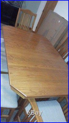 Frank Lloyd Wright Craftsman Style Dining Room Table Set by Richardson Bros