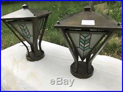 Frank Lloyd Wright Craftsman Style Post Lamps