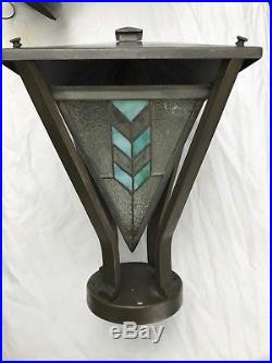 Frank Lloyd Wright Craftsman Style Post Lamps