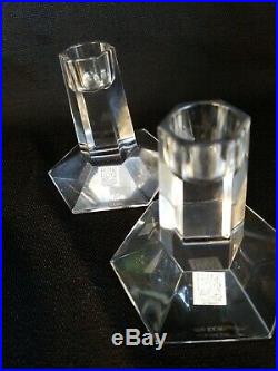 Frank Lloyd Wright Crystal Candle Stick Holders Tiffany style FDN 2000