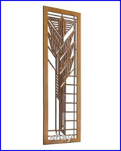 Frank Lloyd Wright Dana Sumac Wood Art Element Wall Panel Cherry