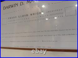 Frank Lloyd Wright Darwin D. Martin House Vintage Exhibition Poster 1986