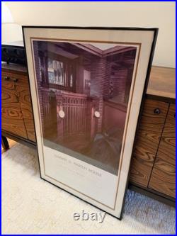 Frank Lloyd Wright Darwin D. Martin House Vintage Exhibition Poster 1986