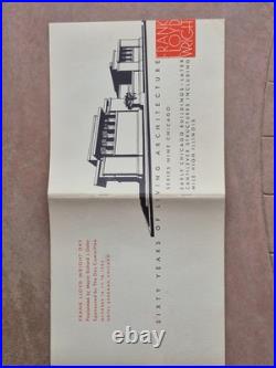 Frank Lloyd Wright Day, Brochure 60 Years Of Living Architecture