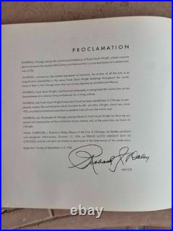Frank Lloyd Wright Day, Brochure 60 Years Of Living Architecture