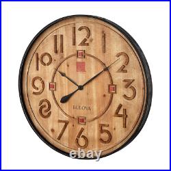 Frank Lloyd Wright Designed 31.5 In. Antique Black Wall Clock