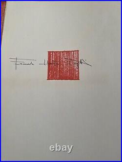 Frank Lloyd Wright Drawing For A Living Architecture 1959 1st Ed. Hc Nf
