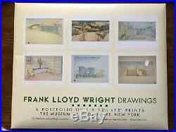 Frank Lloyd Wright Drawings, A Portfolio of Six Prints, 1994, MOMA New York