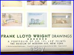 Frank Lloyd Wright Drawings, A Portfolio of Six Prints, 1994, MOMA New York