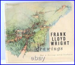 Frank Lloyd Wright Drawings For A Living Architecture 1959 Large VTG HC/DJ