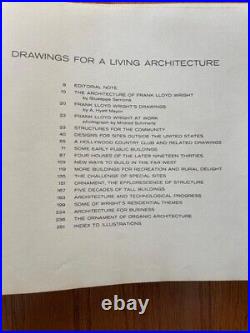 Frank Lloyd Wright Drawings for a Living Architecture 1959 1st Edition