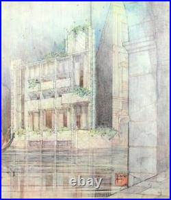 Frank Lloyd Wright / Drawings for a living architecture 1st ed 1959 Architecture
