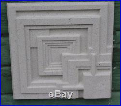 Frank Lloyd Wright ENNIS HOUSE DESIGN TILE 16sq Cast Concrete BLOCK Made USA