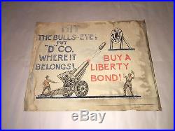 Frank Lloyd Wright Engineer Mendel Glickman WWI Liberty Bond Poster Drawn 1917