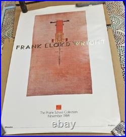 Frank Lloyd Wright Exhibition Poster PRAIRIE SCHOOL COLLECTION 1984'Rug' #172