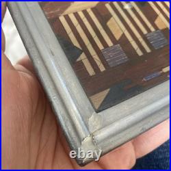 Frank Lloyd Wright Extremely Rare Vintage Stained Glass American Flag