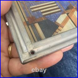 Frank Lloyd Wright Extremely Rare Vintage Stained Glass American Flag