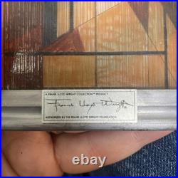Frank Lloyd Wright Extremely Rare Vintage Stained Glass American Flag