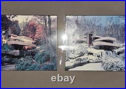 Frank Lloyd Wright FALLING WATER framed Photograph Summer Winter print 1994