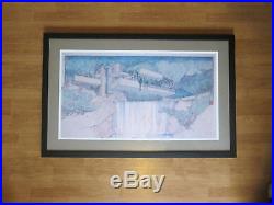 Frank Lloyd Wright Falling Waters Print Professionally Framed Double Matted