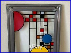 Frank Lloyd Wright Foundation Glass Panel Suncatcher