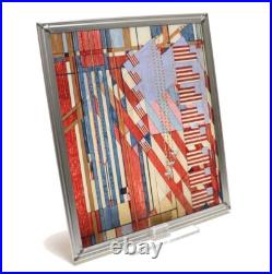 Frank Lloyd Wright Foundation July Fourth Flags Stained Glass Panel Glassmasters