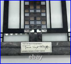Frank Lloyd Wright Foundation Mini Window Panel Sun Catcher 6 X 8