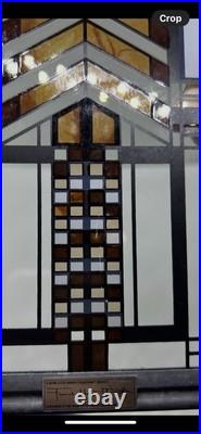 Frank Lloyd Wright Foundation Mini Window Panel Sun Catcher 6 X 8